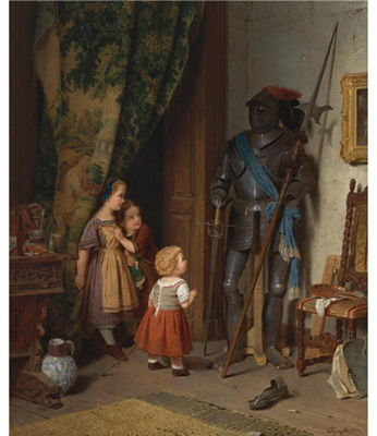 CHILDREN IN THE PAINTER'S STUDIO