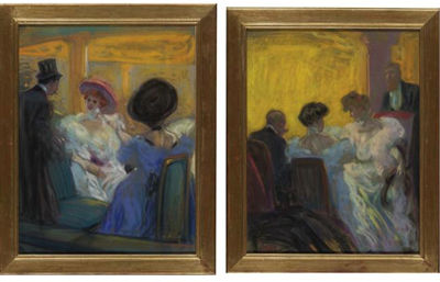Sample artwork by Louis Fortuney (1875 - 1951), known for portrait, figure, genre, land-andseascape painting - View similar artists and auction records