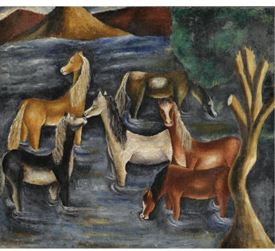 CABALLOS EN EL RIO