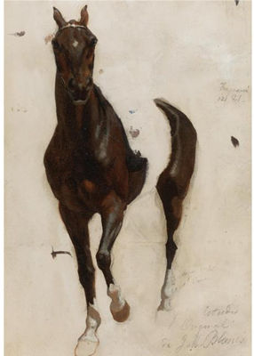 BOCETO PARA EL CABALLO DE LA REVISTA DE SANTOS