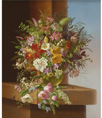 Vase of Flowers by Adelheid Dietrich - Auction record, sale price, and art valuation. Compare with similar artists and explore comparable artworks.
