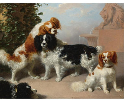 MR. J. A. SANDILAND'S KING CHARLES SPANIELS