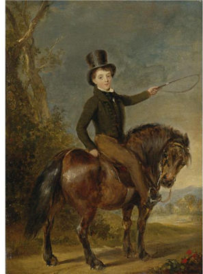 THE HONORABLE JAMES MACDONALD ON HIS PONY