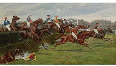 Sample artwork by George Derville Rowlandson (1861 - 1928), known for hunting scene, animals - View similar artists and auction records
