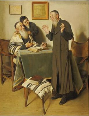 TAMUDIC DISCUSSIONS by Franz Xaver Wolf - Auction record, sale price, and art valuation. Compare with similar artists and explore comparable artworks.