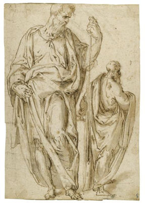 Two Standing Figures by Aurelio Luini - Auction record, sale price, and art valuation. Compare with similar artists and explore comparable artworks.