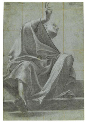 Seated Draped Figure