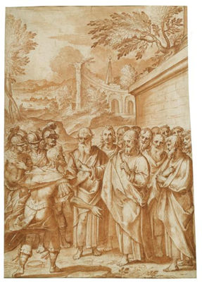 Christ Heals the Centurion's Servant by Bernardo Castello - Auction record, sale price, and art valuation. Compare with similar artists and explore comparable artworks.