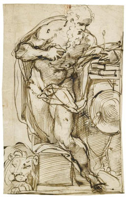 Recto: St. Jerome in His Study; Verso: A Seated Woman, Partley Draped by Agostino Achille Carracci - Auction record, sale price, and art valuation. Compare with similar artists and explore comparable artworks.