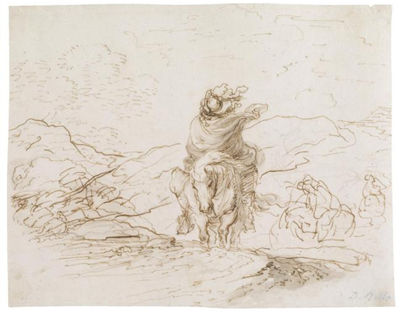 TRAVELLERS IN A LANDSCAPE