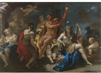 HERCULES AND OMPHALE by Luca Giordano - Auction record, sale price, and art valuation. Compare with similar artists and explore comparable artworks.