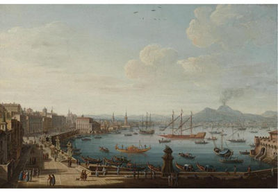 VIEW OF NAPLES FROM THE STRADA DI SANTA LUCIA by Pietro Antoniani - Auction record, sale price, and art valuation. Compare with similar artists and explore comparable artworks.