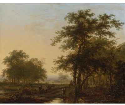 LANDSCAPE WITH TRAVELERS
