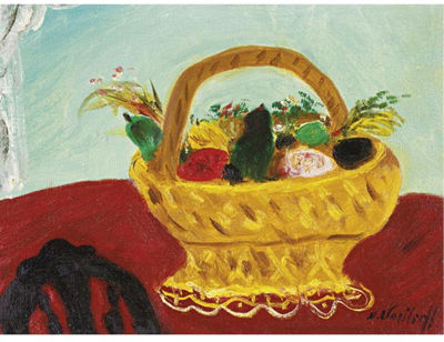 STILL LIFE WITH GOLD BASKET
