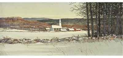 VERMONT DECEMBER by Eric Sloane - Auction record, sale price, and art valuation. Compare with similar artists and explore comparable artworks.