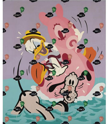 MAO ON DONALD by Ziwei Wang - Auction record, sale price, and art valuation. Compare with similar artists and explore comparable artworks.