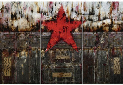 RED STAR (TRIPTYCH) by Gang Huang - Auction record, sale price, and art valuation. Compare with similar artists and explore comparable artworks.