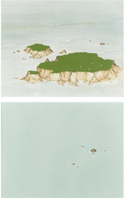 UNTITLED (ISLAND EROSION); UNTITLED (SUBMERGED ROCKS); 2 WORKS by Chris Ballantyne - Auction record, sale price, and art valuation. Compare with similar artists and explore comparable artworks.