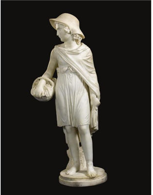Sample artwork by Joseph Gott (1786 - 1860), known for portrait bust, funerary monument, religious and dog sculpture - View similar artists and auction records