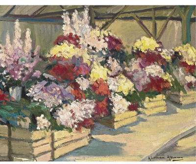 THE FLORIST SHOP by Alexandre Altmann - Auction record, sale price, and art valuation. Compare with similar artists and explore comparable artworks.