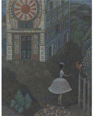 YOUNG WOMAN AND A BIRD, 1966