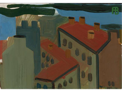 CITY LANDSCAPE. ROOFTOPS, 1986 by Richard Vasmi - Auction record, sale price, and art valuation. Compare with similar artists and explore comparable artworks.