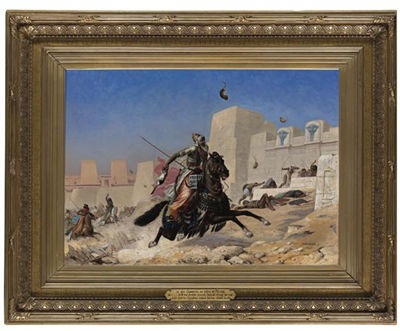 CAMBYSES AT PELUSIUM by Paul Marie Lenoir - Auction record, sale price, and art valuation. Compare with similar artists and explore comparable artworks.