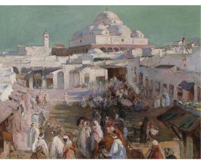 LA MOSQUEE DIDI-MHAREZ ET LA PLACE BAB-SQUIKA, TUNIS
