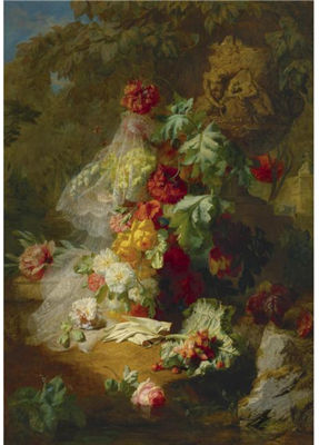 STILL LIFE IN A PARK WITH AN URN OF "VENUS AND ADONIS" by Jean Baptiste Robie - Auction record, sale price, and art valuation. Compare with similar artists and explore comparable artworks.