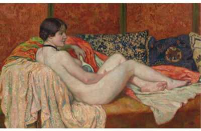 Sample artwork by Georges Lemmen (1865 - 1916), known for pointillist and art nouveau painting, illustration - View similar artists and auction records