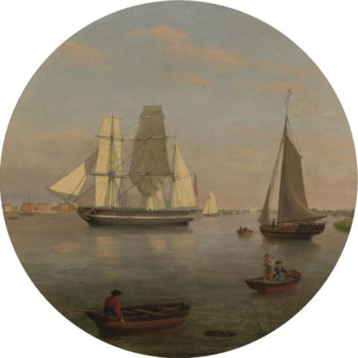 VIEW OF ANNAPOLIS, MARYLAND AND THE SCHOOL SHIP, ST. MARY