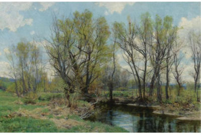 EARLY SPRING, NEAR SHEFFIELD, MASSACHUSETTS by Hugh Bolton Jones - Auction record, sale price, and art valuation. Compare with similar artists and explore comparable artworks.