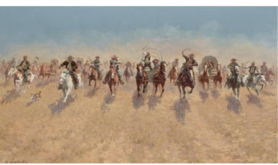 Sample artwork by Olaf Carl Wieghorst (1899 - 1988), known for western-indian-genre, horses - View similar artists and auction records