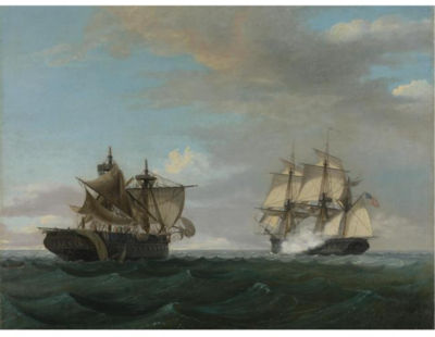 USS UNITED STATES VS. HMS MACEDONIAN by Thomas Birch - Auction record, sale price, and art valuation. Compare with similar artists and explore comparable artworks.