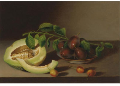MELON, CHERRIES AND PLUMS