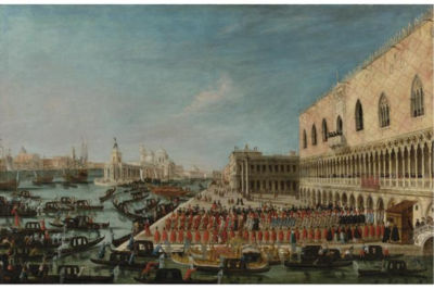 Sample artwork by Gabriele Bella (1730 - 1799), known for representation of feasts, festivals, and celebrations in a canalettian style - View similar artists and auction records