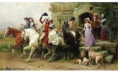 Sample artwork by Alfred William Strutt (1856 - 1924), known for equestrian genre, horses and dog portrait painting - View similar artists and auction records
