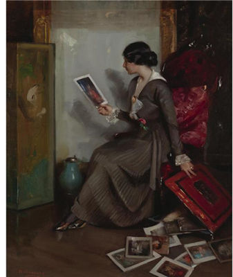 Sample artwork by Henry R Rittenberg (1879 - 1969), known for portrait, figure and still life painting - View similar artists and auction records