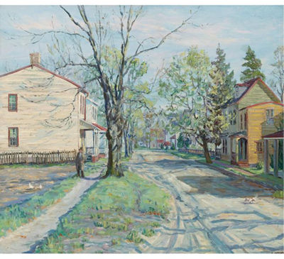 Sample artwork by Hugh Campbell (1905 - 1997), known for landscape paintings - View similar artists and auction records