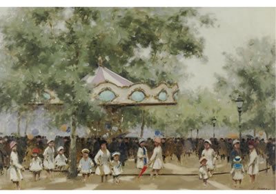 AT THE CAROUSEL