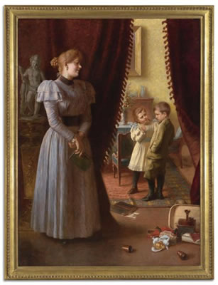 WHO IS TO BLAME? by Carl Duxa - Auction record, sale price, and art valuation. Compare with similar artists and explore comparable artworks.