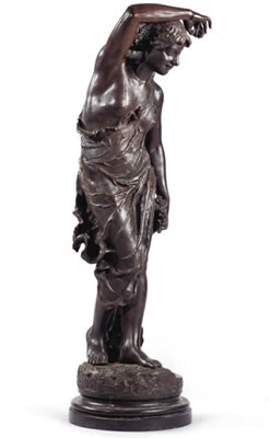 JEUNE FEMME AU BOUQUET DE ROSE