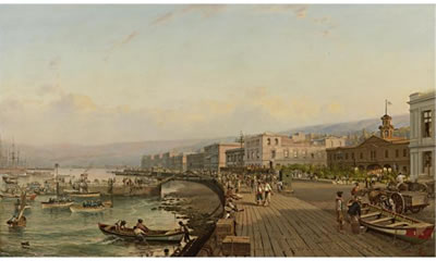 VIEW OF THE PORT AND BAY OF VALPARAISO, CHILE