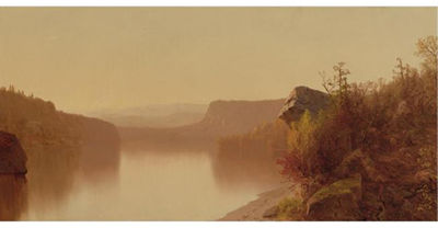 AUTUMN LAKE SCENE