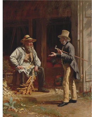 WHEN WE WERE BOYS TOGETHER by Thomas Waterman Wood - Auction record, sale price, and art valuation. Compare with similar artists and explore comparable artworks.