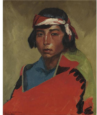 YOUNG BUCK OF THE TESUQUE PUEBLO