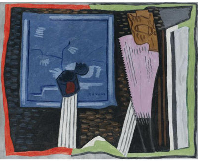 STILL LIFE WITH MAP, NEW MEXICO