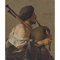 BAGPIPE PLAYER IN PROFILE