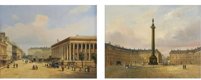 Sample artwork by Francois Etienne Villeret (1800 - 1866), known for figure, genre, landscape, cityscape - View similar artists and auction records