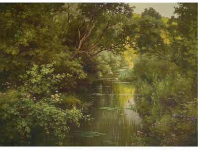 A TRANQUIL STREAM THROUGH THE WOODS